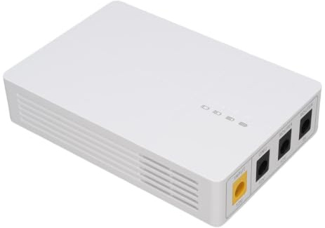 Keenso Mini UPS 6000mAh Uninterruptible Power Supply for Router Modem with 5 Hours Backup Multiple DC Ports Home Office Emergency Power