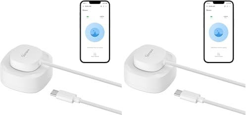 SONOFF SNZB-05P Detecteur de Fuite d'eau ZigBee avec Câble de Détection, Alarmes Intelligent sans Fil pour Cuisine, Salle De Bain, sous-Sol, Étanchéité IP67, ZigBee Bridge Requis, Piles Inclusesa