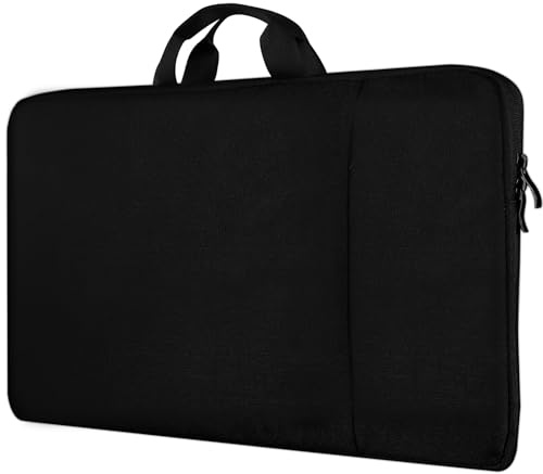 UPERFECT Borsa per laptop da 24,5 pollici per computer portatile/monitor/tablet con ampie tasche laterali e manico resistente - Impermeabile/antiurto - Scomparti imbottiti - Porta accessori con