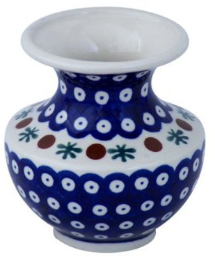Original Bunzlauer Vase/Blumenvase H 11,1cm im Dekor 41