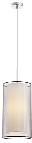 FARO BARCELONA 68548 Hängeleuchte, 40 W, Stahl und Textilschirm (Leuchtmittel nicht im Lieferumfang enthalten)