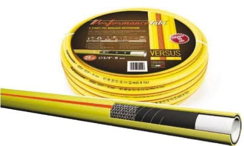 TUBO PER IRRIGAZIONE ACQUA VERSUS 5 STRATI MAGLIATO 5/8 15 mt.