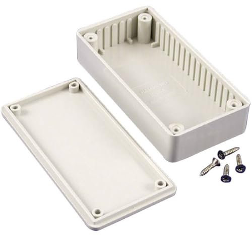 Hammond 1591SSGY Grey ABS Plastic Project Box - Inches (4.3 x 3.2 x 1.6) mm (110mm x 82mm x 40mm)