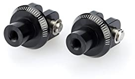 Puig 6457N Footpegs CNC machined aluminium, Black