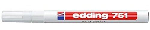 edding 751 PAINT MARKER PEN BULLET TIP - WHITE (PACK OF 3)