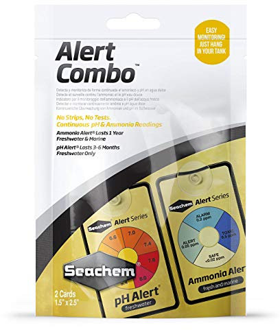 Seachem Combo-Alarm Überwacht Kontinuierlich Ammoniak und pH-Wert in Süßwasser, Hält 1 Jahr, 28658, 2 Count (Pack of 1)