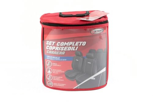 Start Set Completo Coprisedili Carrera Universale nero-grigio
