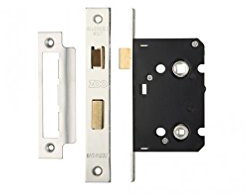 Zoo ZBC64PS Bathroom Lock 57mm in Polished Stainless Finish