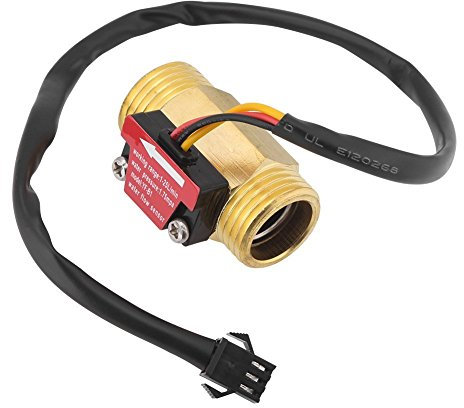 1 Stück Turbine Wasserdurchflussmesser Fluss Sensor G1 / 2 '' Elektrische Magnetische Messing Inline Halle Schalter Außengewinde 1-25L / min