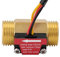 1 Stück Turbine Wasserdurchflussmesser Fluss Sensor G1 / 2 '' Elektrische Magnetische Messing Inline Halle Schalter Außengewinde 1-25L / min