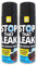 2 X 400ml Leak Stop Spray Repair Plumbing Pipe Fix Repair Watertight Seal Gutters Drains Roofs Windows Black
