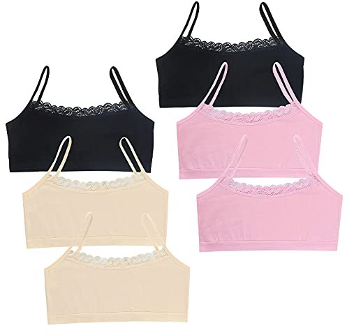 Bevalsa Mädchen Bustier Girls' Bustier with Lace 10-14 Jahre Girls Bras