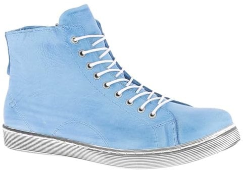Andrea Conti Damen High Top Sneaker, Azur, 36 EU