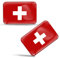 Biomar Labs® 2 x 3D Flexibles Autocollant Stickers National Drapeaux Suisse Switzerland Swiss F 54