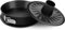 FORMEGOLOSE, molde desmontable para pasteles de 2 bases Ø 24 cm, Fondo antigoteo, Acero con revestimiento antiadherente, Negro