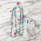 Universale Handykette Umhängeband Lanyard,Böhmische Bunte Perlenkette Handy Halsband Schlüsselband mit Quasten,Telefon Anhänger Hängende Schnur Handy Schmuck Mobile Phone Chain für Frauen Damen,Blau