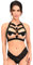 Daisy Corsets Damen Brustgeschirr mit goldfarbenen Beschlägen, Dunkelviolett Dessous, violett, Mehr Größe