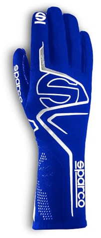 Sparco 00131610BXBI Handschuhe Lap-Fia 8856-2018, Größe 10, Blau/Weiß