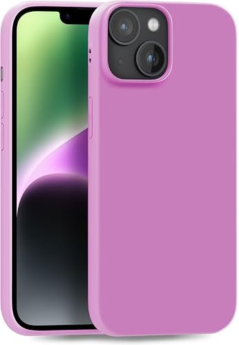 MyGadget TPU Case for iPhone 14 Plus - [ Camera Protection & Anti Fingerprint ] - Silicone Cover with Soft Touch & Anti Scratch Shell - Fuchsia