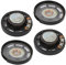 PATIKIL 0,25W 8 Ohm 28,5mm Diametro Rotondo Esterno Magnete Elettronico Altoparlante Altoparlante 4pz