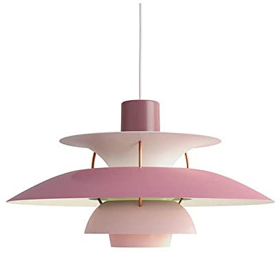Esstisch Nordic Pendelleuchte, Industrielle Aluminium Wohnzimmerlampe Pendellampe, E27, Moderne klassisch Esstischlampe Hängelampe für Loft Cafe Bar Wohnzimmer Schlafzimmer, Höhenverstellbar (F,40CM)