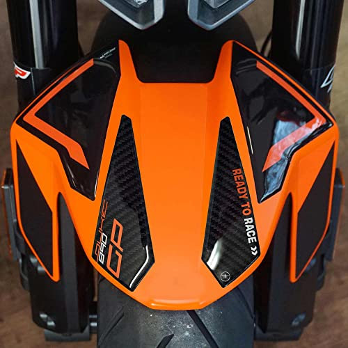 labelbike - 3D Harz Aufkleber Motorrad Schutzblech Kompatibel mit KTM 890 Duke GP 2022-2023 Orange