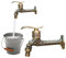 Robinet vintage de jardin en forme de dragon sculpté : Nizirioo Vintage Robinet long 1/2 Eau froide Robinet de lavabo mural Machine à laver pour salle de bain, jardin, cuisine