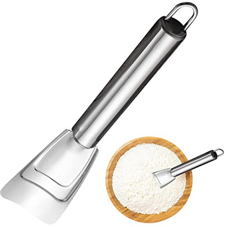 Outil de raclette - Grattoir en acier inoxydable, pelle à glace pour réfrigérateur, conception de crochet Rangement facile pour le verre de fenêtre, glace, pâtisserie et cuisinière nettoyant
