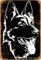 Deutscher Schäferhund-Poster, Retro-Look, Blech, 20,3 x 30,5 cm, Dekoration, Schild für Zuhause, Küche, Badezimmer, Bauernhof, Garten, Garage, inspirierende Zitate, Wanddekoration
