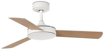 FARO BARCELONA 33603DC Mini Mallorca S Ventilatore bianco/acero