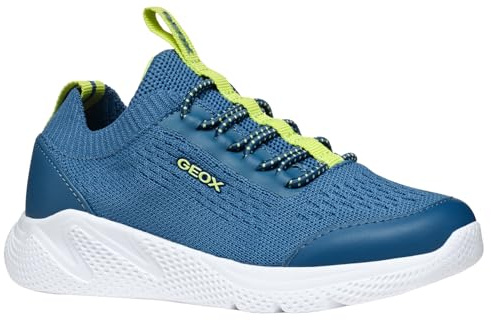 Geox J SPRINTYE BOY A Sneaker, Octane/Lt Green, 0 UK