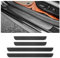 4PCS Car Door Sill Protector,Anti-Scratch Rubber Car Door Protector Edge Guards for Door Steps,Universal Waterproof Door Threshold Strips Exterior Accessories for Car Truck SUV (Black, Width 4CM)
