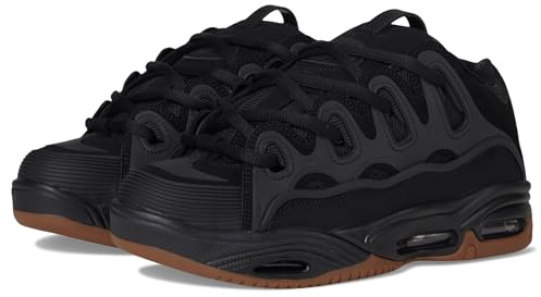 Osiris Men's D3 2001 Skate Shoe, Black/Black/Gum, 4
