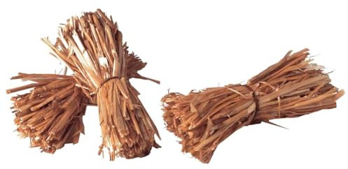 Tradineur - Gavillas de Paja para Belén - Fabricado en Madera - Adorno Divertido para Nacimiento, Navidad, decoración Tradicional - 10 cm