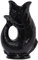 The Original Gluggle Jug - Black Glug Jug in L, 22cm 0.6L - Gug Glug Fish Shaped Jug - Decorative Glugging Water, Cocktail, Wine & Gin Pitcher, Decanter or Vase - Hand Made in Britain