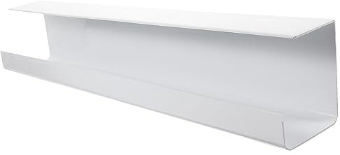 Angoily Offline-Rack Unter Dem Tisch Netz Behälter Stand Montierbar Versteck Versenkte Steckdose Monitor Planke Veranstalter Drähte Kabelkanäle Für Elektrokabel Draht Nein Auslauf Weiß PVC