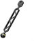 Underwater Photography Light Stand, 6-8 Inch Aluminum Alloy Diving Camera Flashlight Holder Pole, Underwater Extension Mount Arms Black(8inch)
