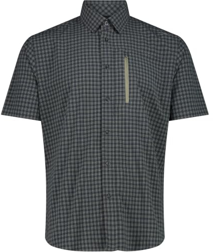 CMP MAN SHIRT ANTRACITE-SAGE - 48