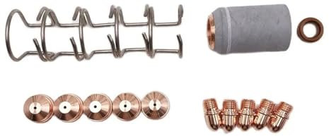 A141 Plasmaschneid-Verbrauchsmaterial PR0101 Elektrode und PD0101 Düsenspitze PC0102 Schild PE0101 Wirbelring CV0011 Abstandshalter(1.4mm 100A)