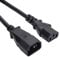 iSynq 1m IEC Power Extension Cable Kettle Male to Female UPS Lead C13 - C14 Mains 240V 10A