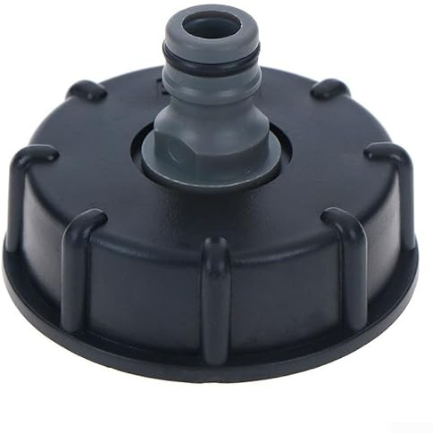 IBC Tankhahn Kunststoff 60mm Grobgewinde für 1000 Liter Wasserbehälter Design (1/2)