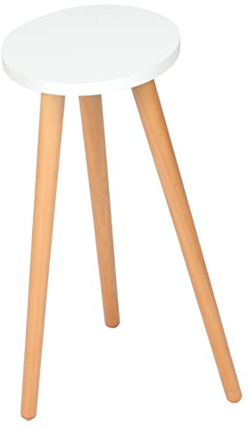 Hemobllo Support De Pot De Fleurs En Bois Naturel Cache-pot D'intérieur Amovible 20 Cm Diamètre x 52 Cm Hauteur Pour Salon Balcon Décoration Maison