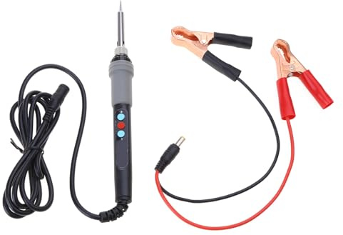 Kit saldatore LCD Temperatura regolabile DC12V 24V 18-72W Strumenti di saldatura a bassa tensione con morsetti in ottone