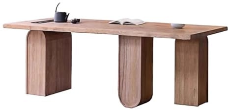 ZZlei2yu-12 Sitz-Steh-Schreibtisch 78 Großer Schreibtisch for Zuhause, Arbeitszimmer, rechteckig, Esstisch aus Massivholz, Konferenztisch, Eschenholz Arbeitsschreibtisch