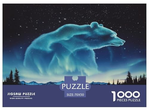 Polar Bear 1000 Pieces Premium Jigsaw for Adults Gifts Quirky, Abstract Design, Home Decoration, Educational, Challenging 70x50cm/1000pcs