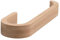 GEDY | Porta Asciugamani ad Anello Himalaya Bamboo Naturale, Appendi Asciugamani Fissabile con Viti Incluse, 2,5x21,1x6,7cm