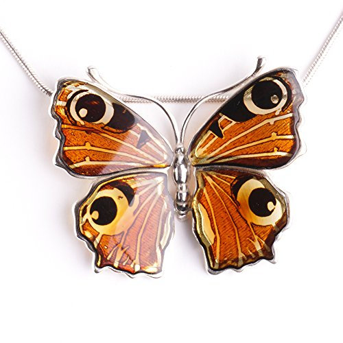 MyBernstein Bernstein Bernstein Anhänger Schmetterling (Bernsteinschmuck 10203)