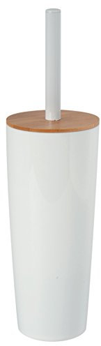 MSV WC Bürste „Oslo“ aus Kunststoff und Bambus WC Garnitur Toilettenbürste