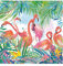 Anniversary House Tiflair Lunch-Servietten, Flamingos, 3-lagig