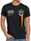 style3 Deutschland Herren T-Shirt EM 2024 Germany Fußball Europameisterschaft Trikot Spieler, Größe:L, Farbe:Schwarz